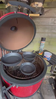 Blackwell Pfannenset aus Gusseisen – Bratpfannen 16, 20 & 25 cm & Grillplatte Ø 30 cm – 4-teilig – geeignet für alle Herdarten