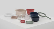 Mepal Rührschüsselset Chef It Nordic Sage 3-teilig - Rührschüssel 1,5 & 3 Liter + Spatel