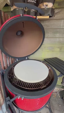 Cookinglife Grill-Pizzastein mit Halterung ø 38 cm