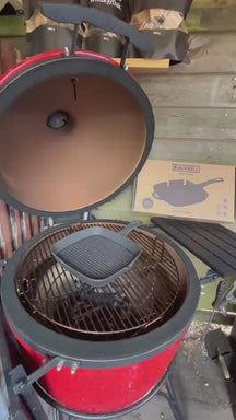 Blackwell Grillpfanne aus Gusseisen / Skillet 23 x 23 cm – ohne Antihaftbeschichtung – geeignet für alle Herdarten