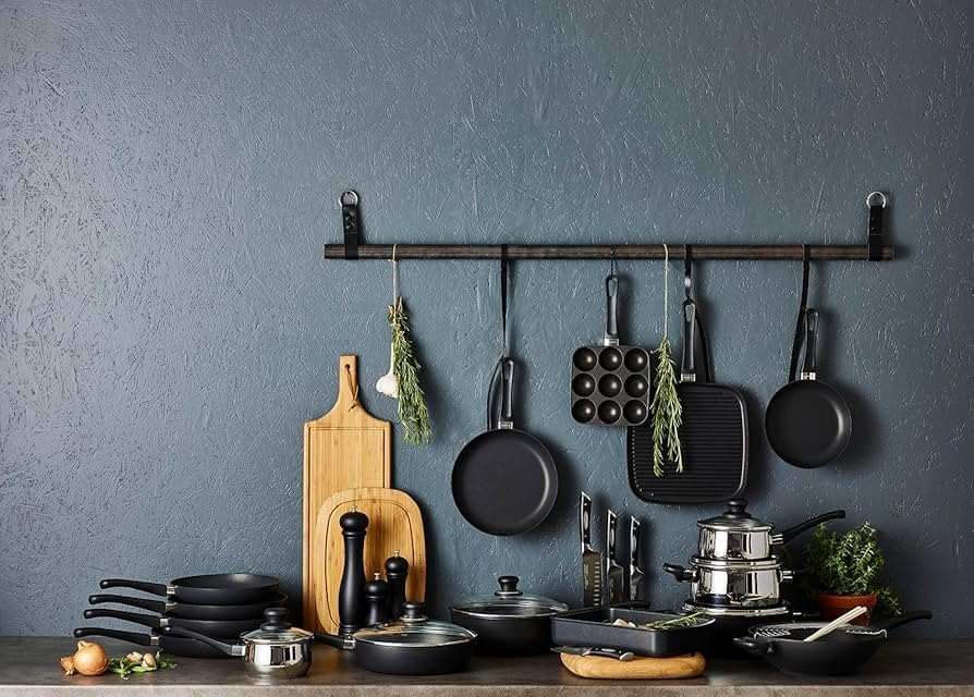 SCANPAN Bratpfannenset Classic Induction ø 24 & 28 cm - geeignet für alle Wärmequellen - Standard Antihaftbeschichtung