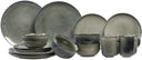 Salt & Pepper Geschirrset Meridian - Grün/Blau - 16-teilig / 4 Personen - 4 Speiseteller, 4 Frühstücksteller, 4 Schalen und 4 Tassen