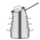 Sola Topfset Juvia 4-teilig – Edelstahl – downdraft-geeignet – Kochtöpfe Ø 16, 18, 20 cm & Stieltopf Ø 16 cm – geeignet für alle Herdarten