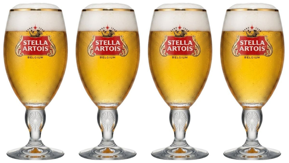 Stella Artois Biergläser - Chalice - 250 ml - 4 Stück