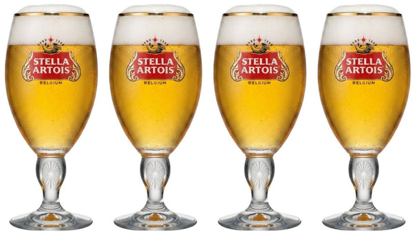 Stella Artois Biergläser - Chalice - 500 ml - 4 Stück