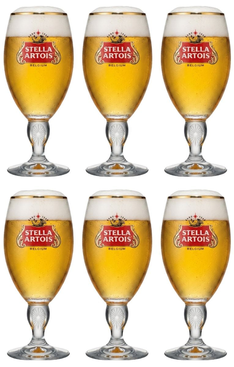 Stella Artois Biergläser - Chalice - 250 ml - 6 Stück