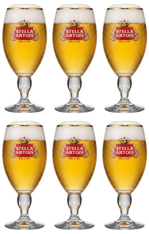 Stella Artois Biergläser - Chalice - 250 ml - 6 Stück