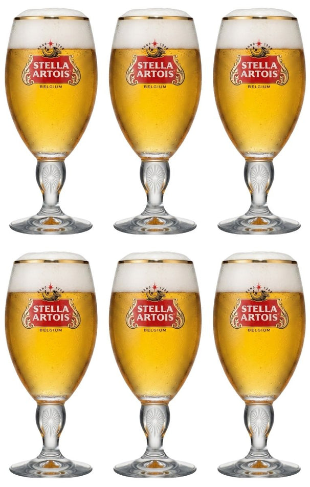Stella Artois Biergläser - Chalice - 330 ml - 6 Stück