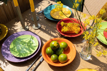 Studio Tavola Geschirrset Sunny Summer - 18-teilig / 6 Personen - 6 Frühstücksteller, 6 Suppenteller und 6 Speiseteller
