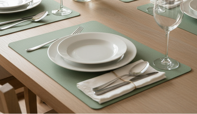 Cosy & Trendy Tischsets Lederlook Basil 43 x 30 cm - 6 Stück