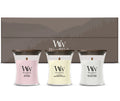 WoodWick Geschenkset Duftkerzen Mini Blooming Trio - 3 Stück - Duftkerze im Glas - Holzdocht