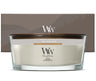 WoodWick Geschenkset Duftkerze Ellipse Fireside - Duftkerze im Glas - Holzdocht