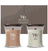 WoodWick Geschenkset Duftkerzen Medium Fireside & Cashmere - 2 Stück - Duftkerze im Glas - Holzdocht