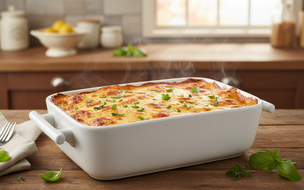 BonBistro Yong Squito Auflaufformen – 19 x 12 x 6 cm / 720 ml – Weiß – 2 Stück