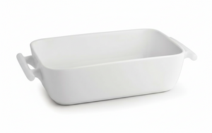 BonBistro Auflaufform Yong Squito – 20 x 14 x 6 cm / 1,1 Liter – Weiß – 2 Stück