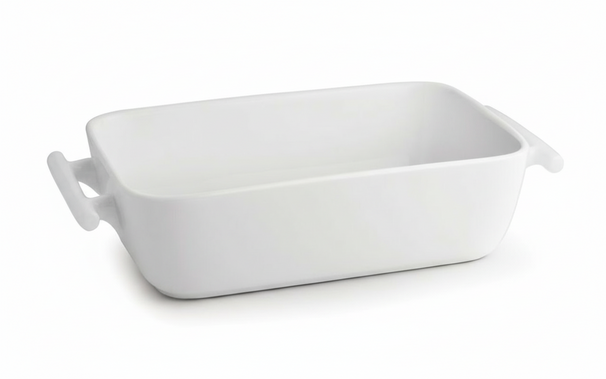 BonBistro Auflaufform Yong Squito – 20 x 14 x 6 cm / 1,1 Liter – Weiß – 2 Stück